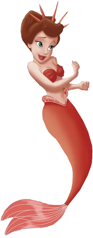 Little Mermaid Character Pose PNG Image