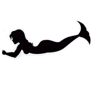 Little Mermaid Silhouette Png Rqp30 PNG Image