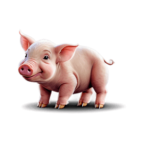 Little Piglet Drawing PNG dco PNG image with transparent background