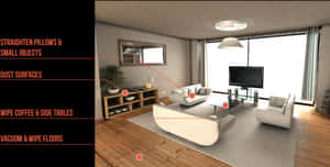 Living Room Cleaning Checklist Wood Floor.jpg PNG image with transparent background