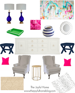 Navy Pink Living Room Design Board - Navy Livinh Room Design Board, HD Png Download PNG image with transparent background