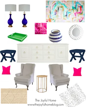 Living Room Decor Inspiration Collage PNG Image