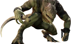 Lizard_ Creature_ Fantasy_ Artwork PNG Image