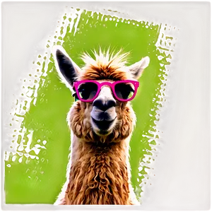 Llama With Glasses Png 46 PNG Image