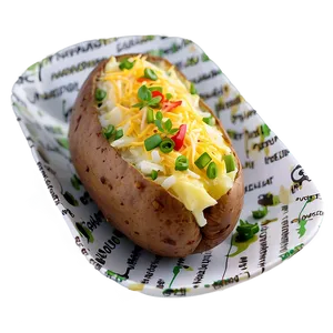 Loaded Baked Potato Png 06212024 PNG Image