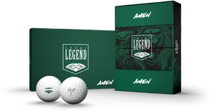 Local Legend Golf Balls Packaging PNG Image