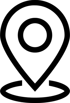 Location Icon Outline PNG with transparent background