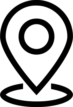 Location Icon Outline PNG Image