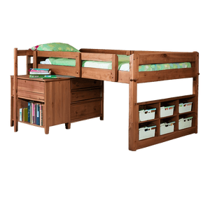 Loft Bed with Desk PNG 05042024 PNG image with transparent background