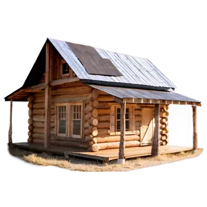 Log Cabin Farmhouse Charm Png 06122024 PNG Image