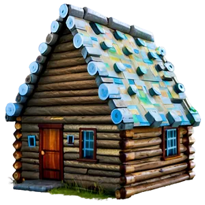 Log Cabin Farmhouse Charm Png 6 PNG Image