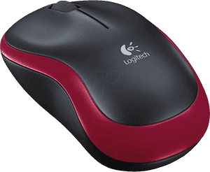 Logitech Wireless Mouse Red Black PNG