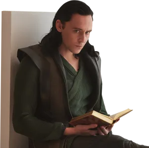 Loki Readinga Book PNG Image