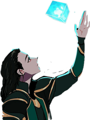 #loki #thor #infinitywar #tesseract #marvel - Thor And Loki Anime, HD Png Download PNG image with transparent background