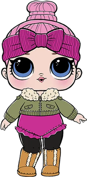 Lol Dollin Winter Attire PNG Image