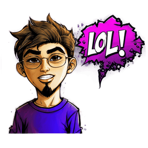 LOL in Comic Style PNG 05212024 PNG image with transparent background