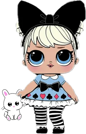 Lol Surprise Doll With Bunny Toy PNG Image