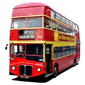 London Double Decker Bus PNG 6 PNG image with transparent background