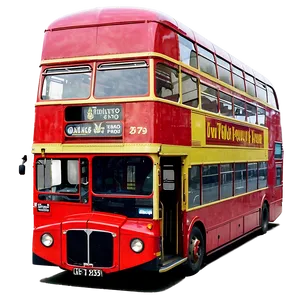 London Double Decker Bus Png 6 PNG Image