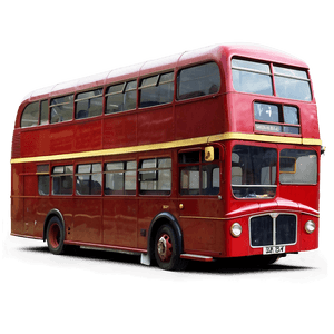 London Double Decker Bus PNG woy PNG image with transparent background