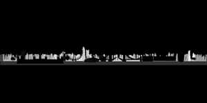 London Skyline Silhouette PNG with transparent background