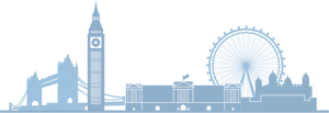 London Skyline Silhouette PNG Image