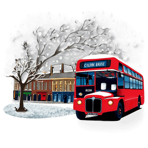 London Winter Wonderland Scene PNG drs17 PNG image with transparent background