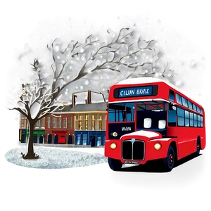 London Winter Wonderland Scene Png Drs17 PNG Image