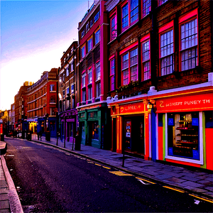 London's Lively Soho District PNG sxs24 PNG image with transparent background