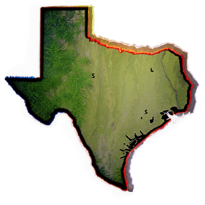 Lone Star State Outline PNG 84 PNG