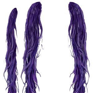 Long Flowing Purple Hair Illustration Png 06272024 PNG Image