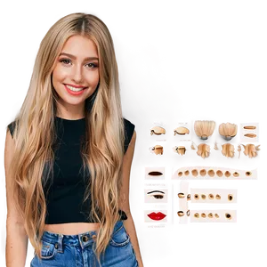 Long Girl Hair Png Slk PNG Image