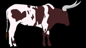 Longhorn Cattle Illustration PNG image with transparent background