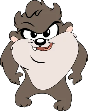 Looney Tunes Tasmanian Devil Standing PNG Image