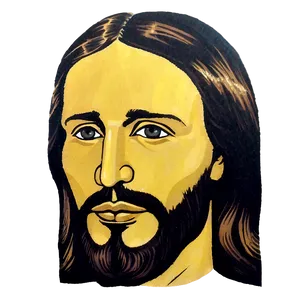 Lord Jesus Face Drawing Png 86 PNG Image