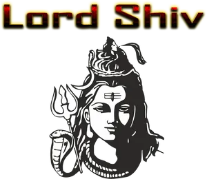 Lord Shiva Artistic Graphic PNG Image