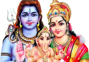 Lord_ Shiva_ Family_ Portrait PNG Image