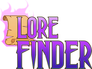 Lore Finder Game Logo PNG image with transparent background
