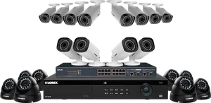 Lorex Security Camera System Collection PNG Image