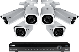 4k Ultra Hd Ip Nvr System With 6 Outdoor 4k Ip Motorized - Lorex Security Camera System, HD Png Download PNG image with transparent background