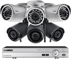 1080p Wireless Security Camera System From Lorex - Cctv Camera Dvr Png, Transparent Png PNG image with transparent background