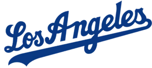 Los Angeles Baseball Team Script Logo PNG Image