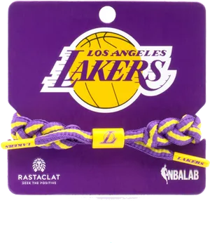 Los Angeles Lakers Bracelet Packaging PNG Image