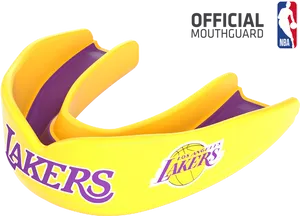 Los Angeles Lakers Official Mouthguard PNG Image