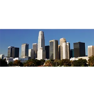 Los Angeles Skyline In Autumn Png Rtl PNG Image