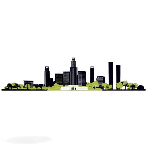 Los Angeles Skyline Outline Png Iak PNG Image