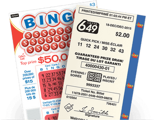 Lottery Ticketsand Bingo Card PNG image with transparent background