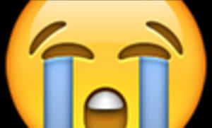 Loudly Crying Face Emoji PNG image with transparent background