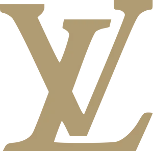 Louis Vuitton Logo Black Background PNG Image