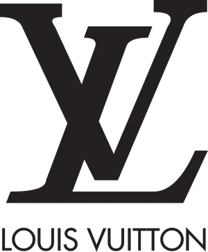 Louis Vuitton Logo Black PNG Image